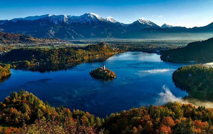 Le lac de Bled beaux paysages du monde